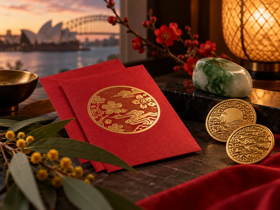 red-envelope and gold-medallion visual