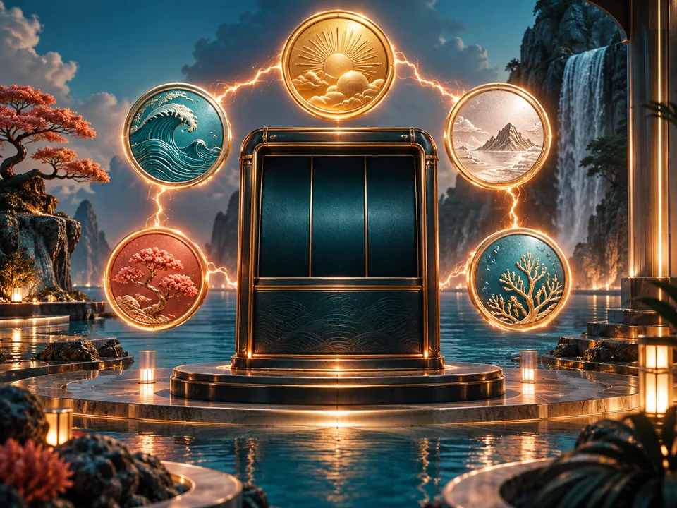 electric linked-disc visual