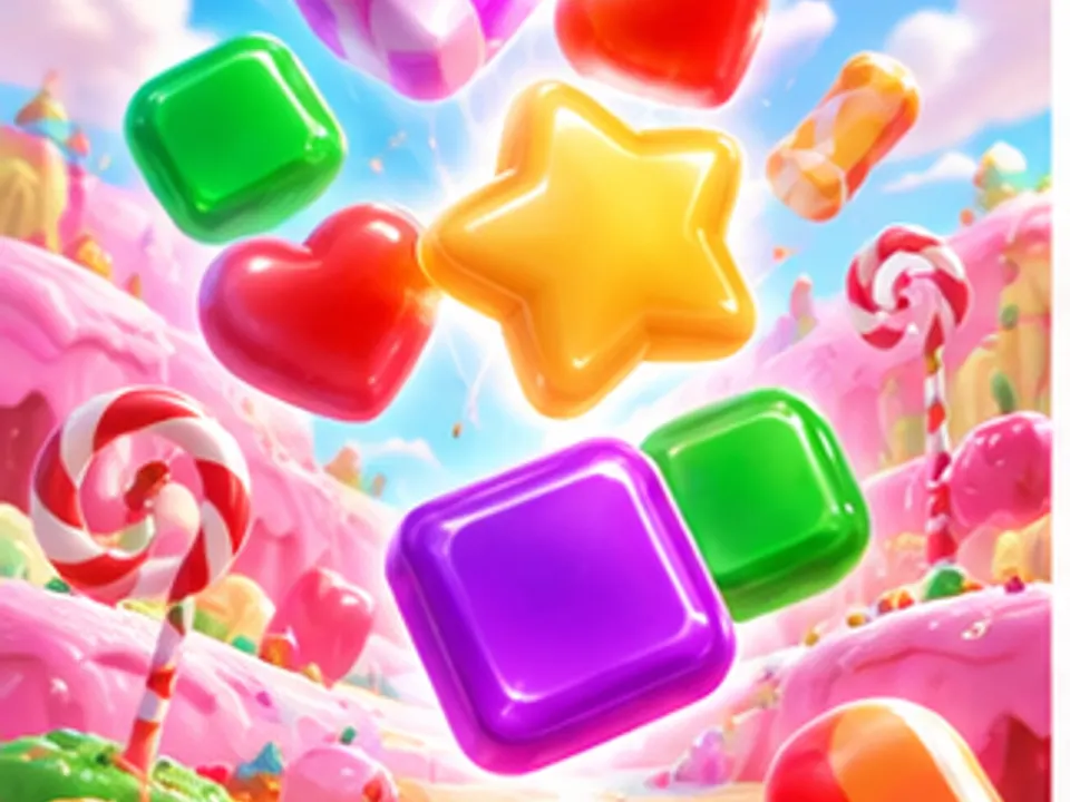 candy-themed casino game illustration